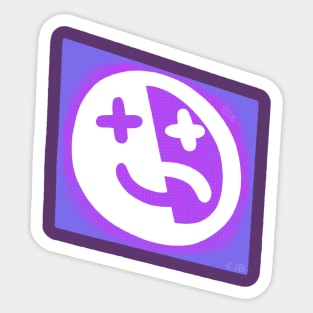 Neon Krew Smiley Face Sticker